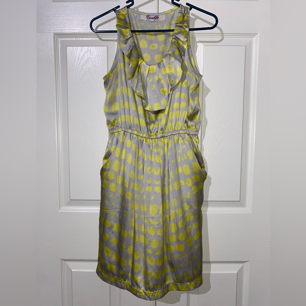 Dot Print Silky Summer Dress with Pockets!